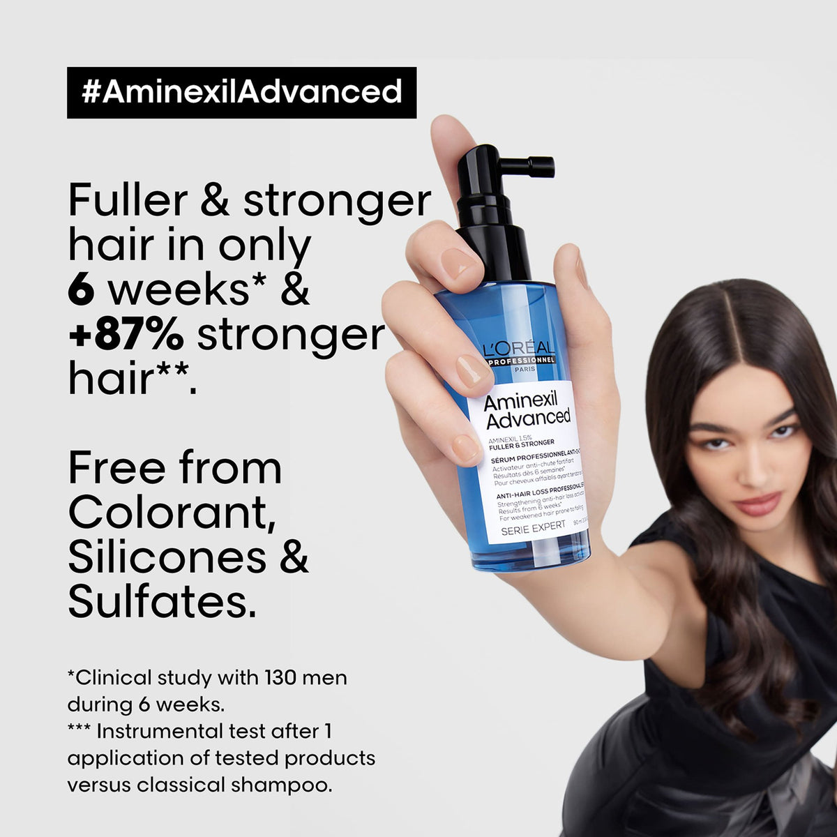 L’Oréal Professionnel AMINEXIL ADVANCED Kopfhautserum: Herstellerstudien zu vollerem und kräftigerem Haar