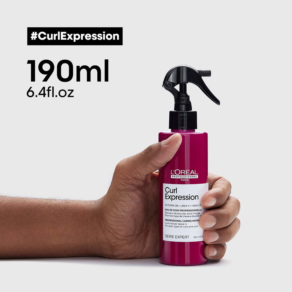 L’Oréal Professionnel CURL EXPRESSION Locken-Auffrischer: 190-ml-Spray in der Hand