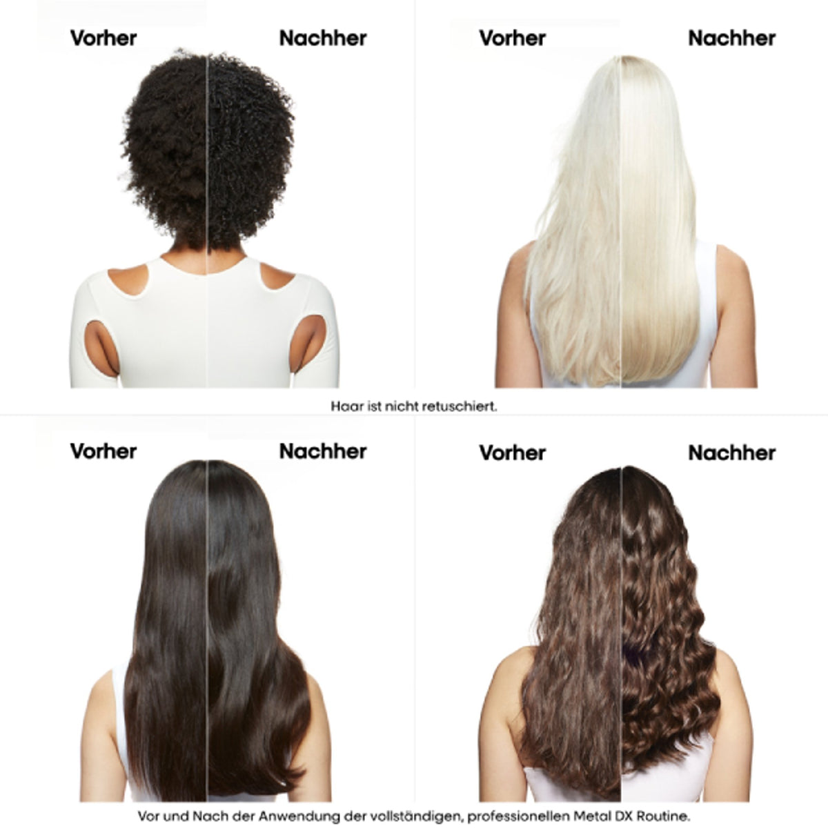 L’Oréal Professionnel METAL DX Pre-Treatment: Herstellervergleich nach vollständiger professioneller Metal DX Routine
