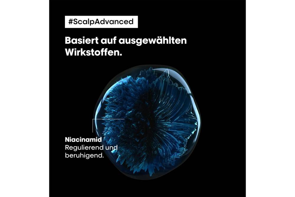 Herstellergrafik zu Niacinamid in Scalp Advanced Anti-Discomfort