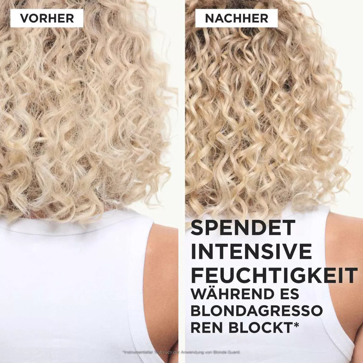 Kérastase Blonde Guard: Herstellervergleich mit blondem Lockenhaar
