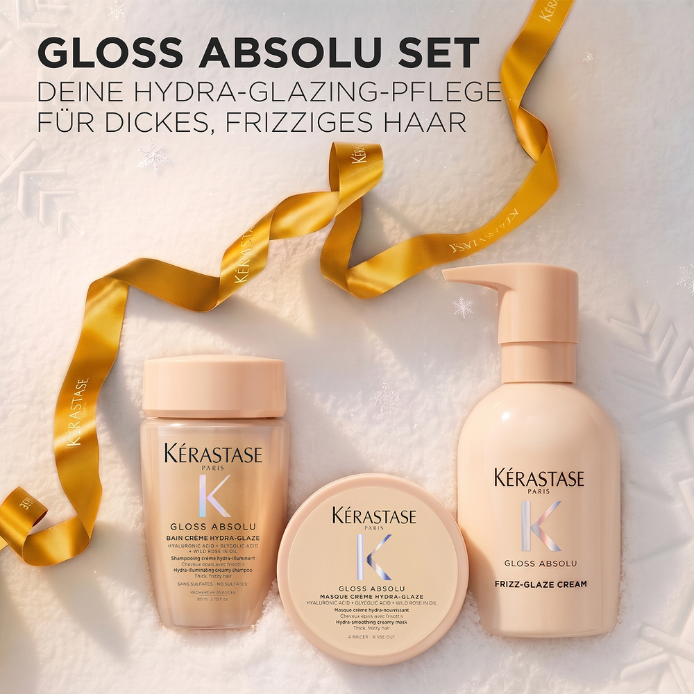 Gloss Absolu Cream Trio Holiday Set 80 ml, 75 ml, 240 ml – enthaltene Produkte im Hersteller-Stillleben