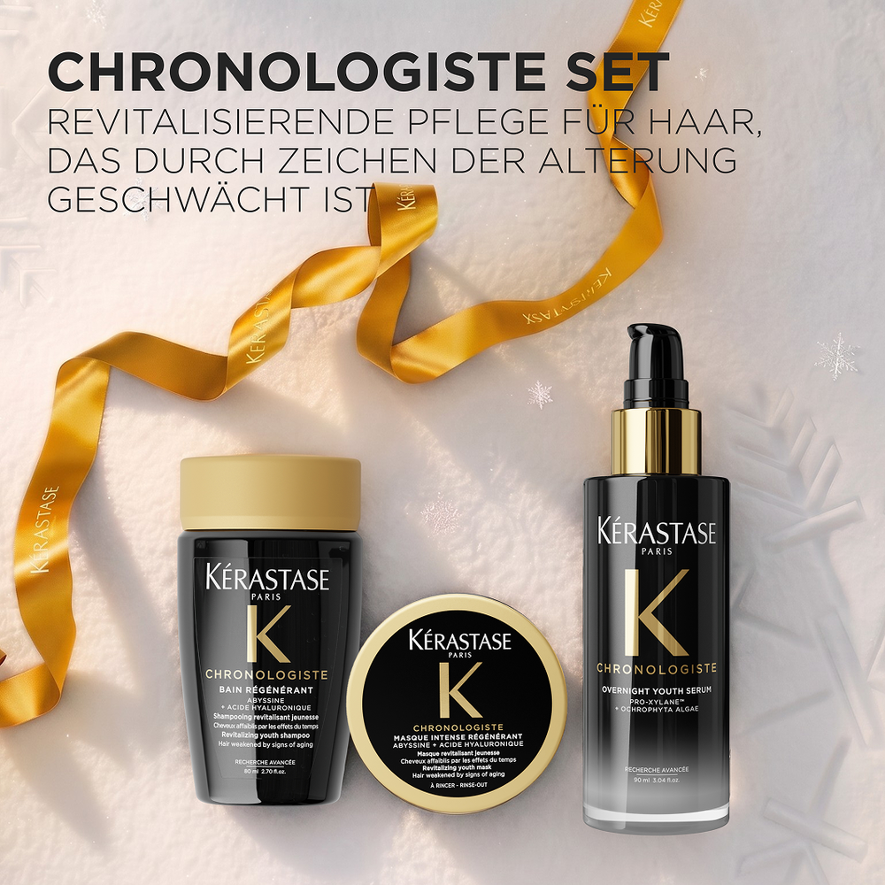 Chronologiste Trio Holiday Set 80 ml, 75 ml, 90 ml – enthaltene Produkte im Hersteller-Stillleben
