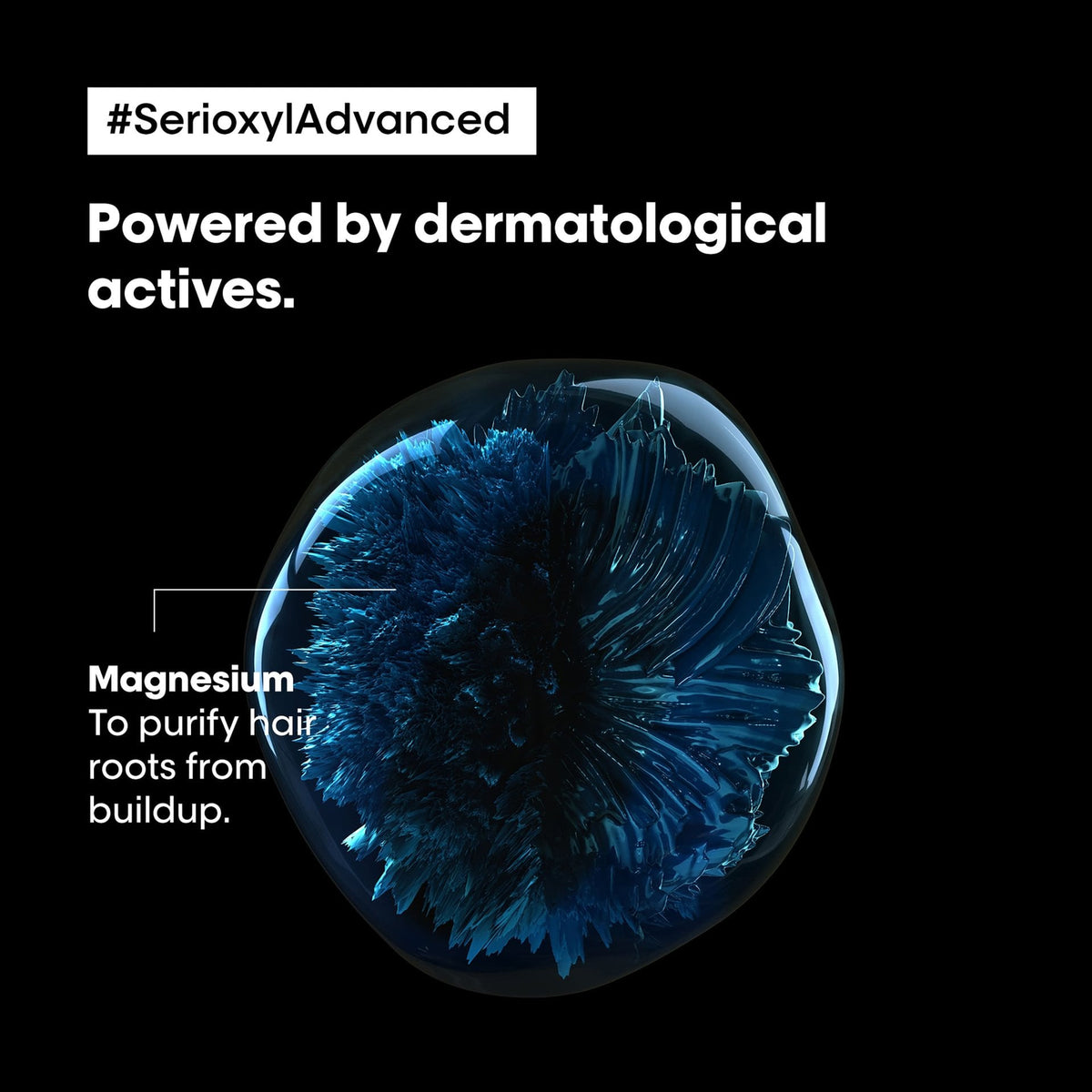L’Oréal Professionnel SERIOXYL ADVANCED Shampoo: Magnesiumsalz im Hersteller-Technologiemotiv
