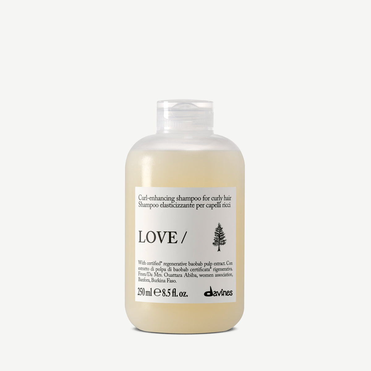 Davines LOVE CURL Shampoo – 250 ml, aktuelle Herstellerabbildung