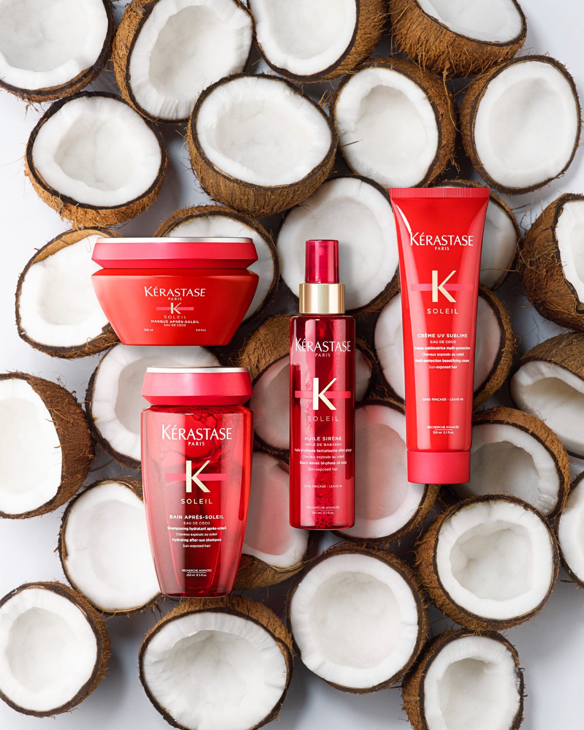 Kérastase Soleil Pflegeserie mit separat erhältlichen Produkten