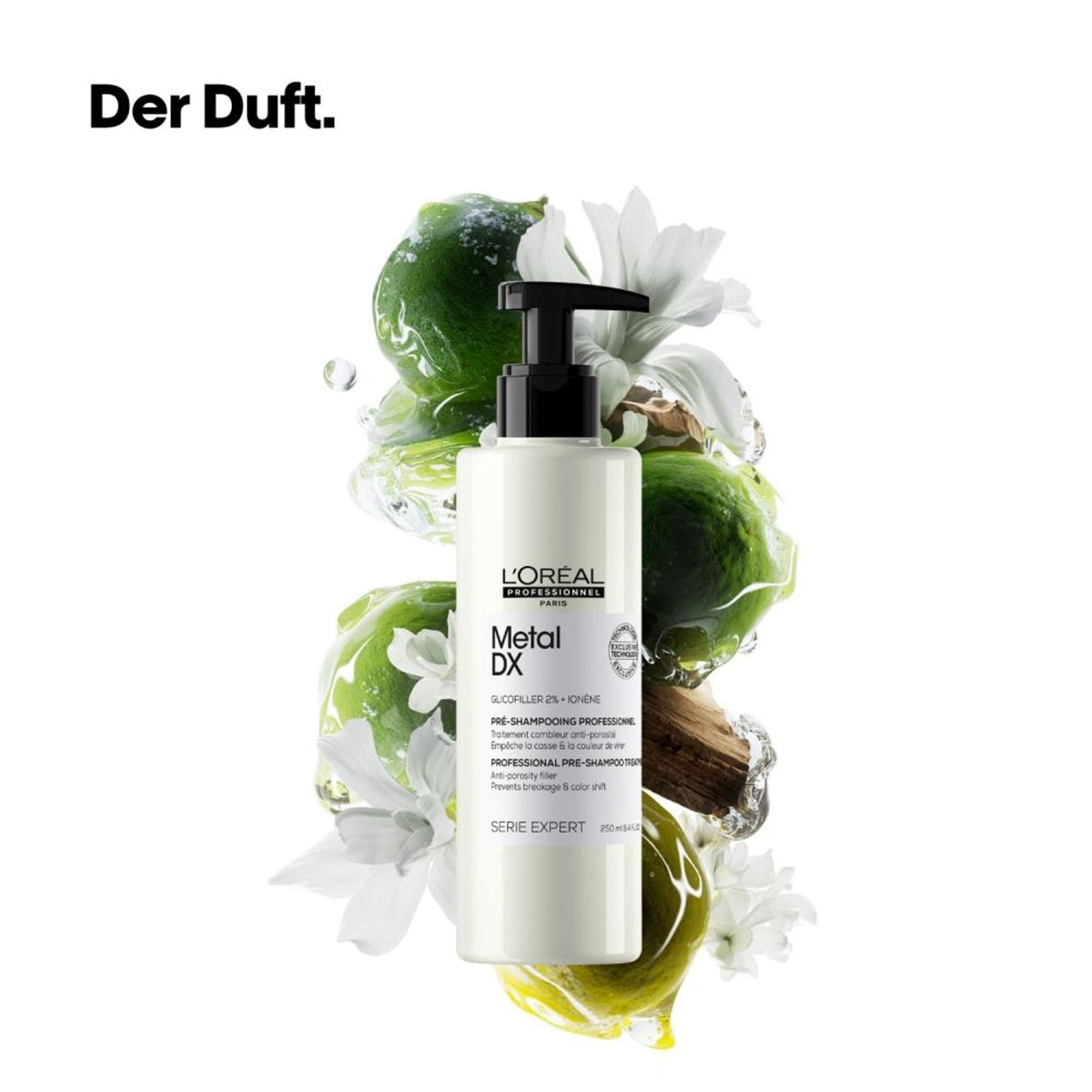 L’Oréal Professionnel METAL DX Pre-Shampoo: Duftmotiv mit Zitrus, Blüten und Hölzern