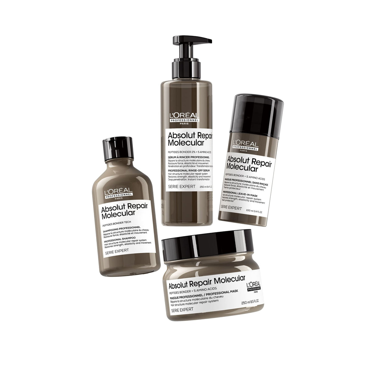 L’Oréal Professionnel Absolut Repair Molecular Pflegeroutine mit separat erhältlichen Produkten