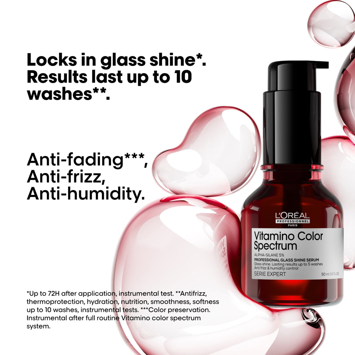 L’Oréal Professionnel Glass Shine Serum: Herstellermotiv zu Glanz, Anti-Frizz und Farberhalt mit Testbedingungen
